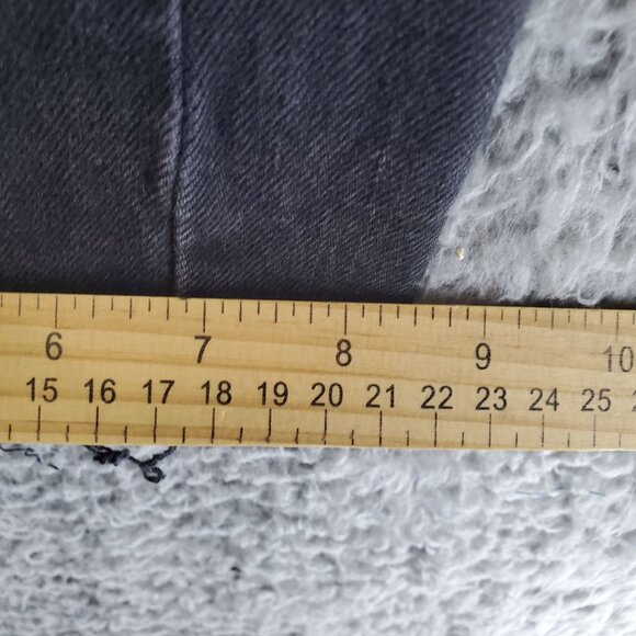 Old Navy Jeans Womens Size 14 Black High Rise Flare Ankle Denim Crop - Picture 7 of 11